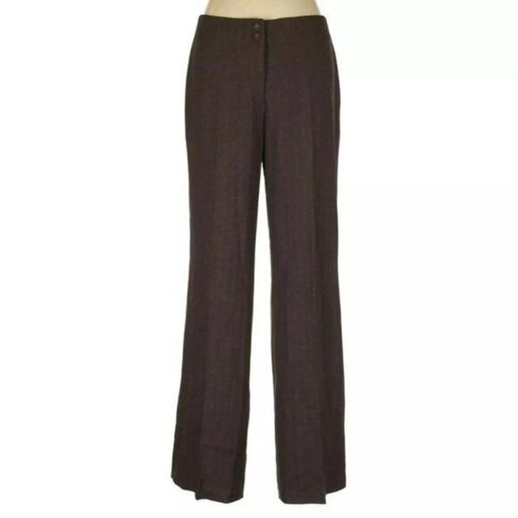 Sigrid Olsen Dress Pants Womens 6 High Rise Flat Front Chino Trousers Officewear - Picture 1 of 7